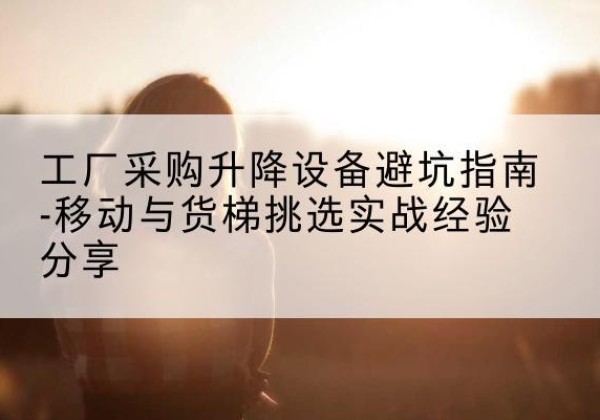 铁西移动式升降机怎么选-工厂采购升降设备避坑指南-移动与货梯挑选实战经验分享